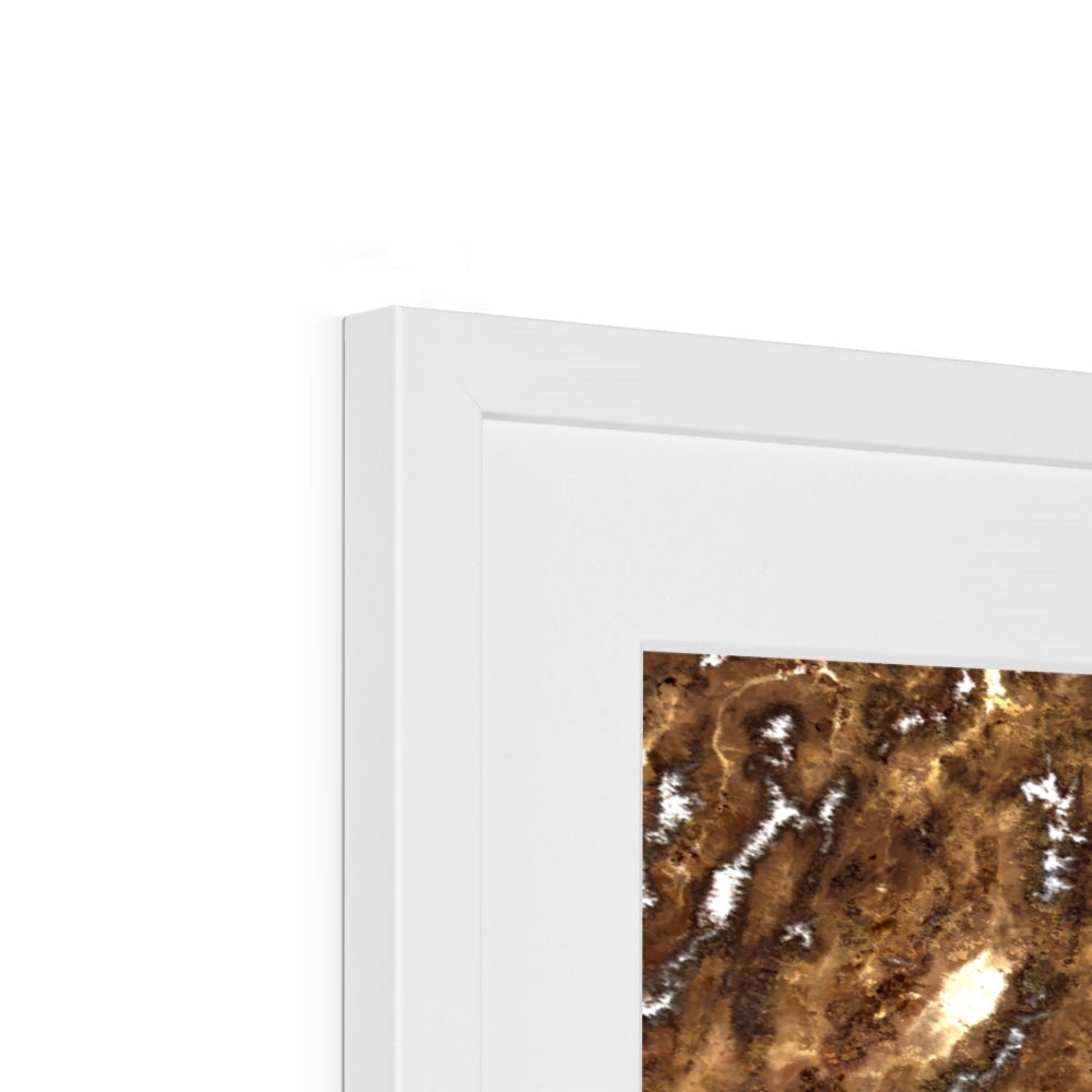 Sunlit Dunes, North America Framed & Mounted Print