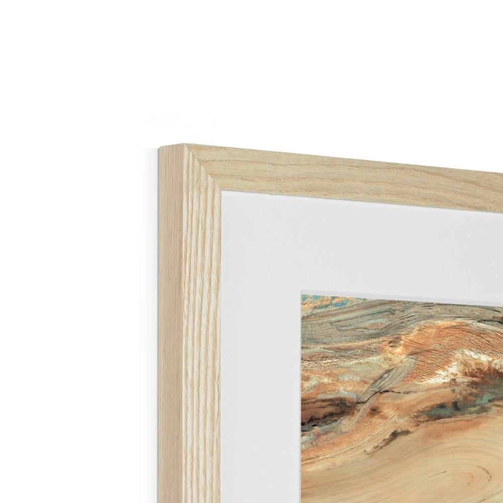 Saline Patterns, Dasht-e Kevir Framed & Mounted Print