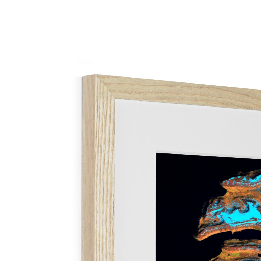 Frozen Currents, West Fjords Framed & Mounted Print