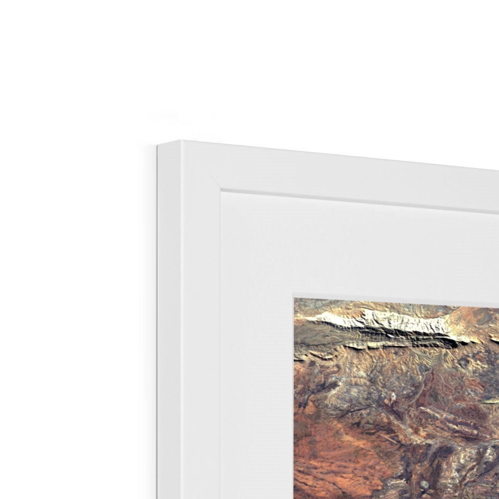 Volcanic Palette, Gosses Bluff Framed & Mounted Print