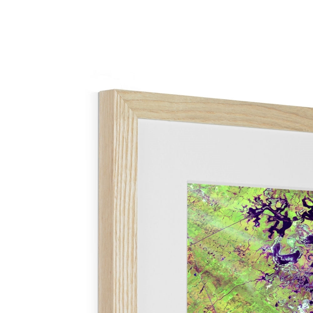 Wetland Mosaic, Cabo San Antonio Framed & Mounted Print