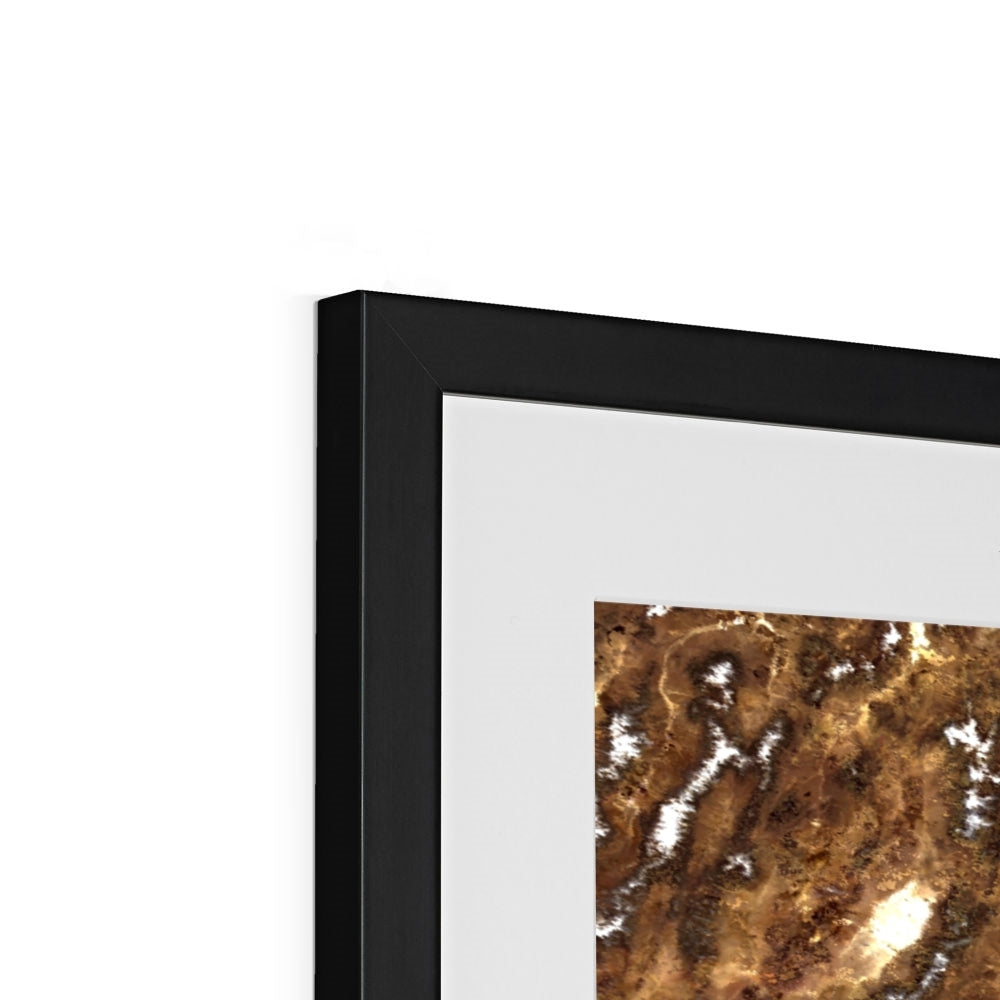 Sunlit Dunes, North America Framed & Mounted Print