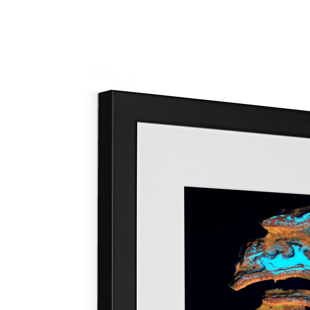 Frozen Currents, West Fjords Framed & Mounted Print